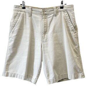 Old Navy Men's Shorts Flat Front Cotton Chino Loose Fit Beige Size 33